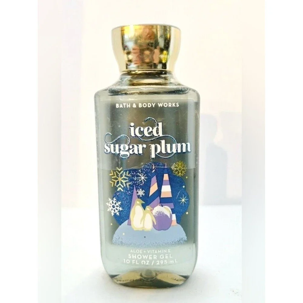 Bath & Body Works Iced Sugar Plum Shower Gel 10 oz New Holiday Traditions
